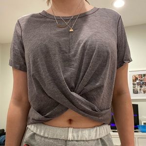Lululemon Cropped Wrap Tee